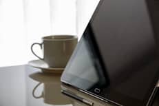 coffee and laptop
